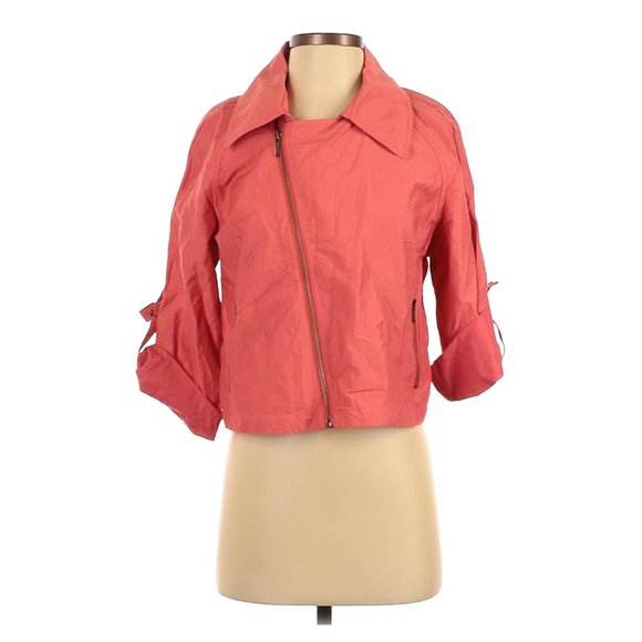 CAbi Coral Asymmetric Zip Lightweight Jacket M - Picture 1 of 5